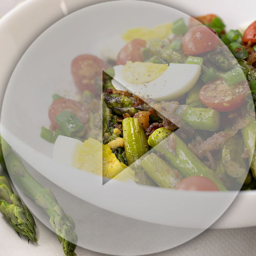 Asparagus Bacon and Egg Salad