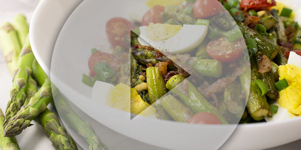 Asparagus Bacon and Egg Salad