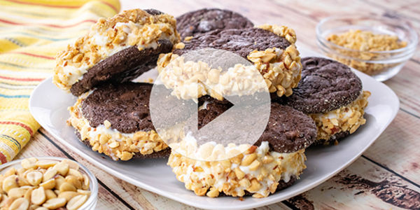 Peanut Butter Ice Cream Sandwiches