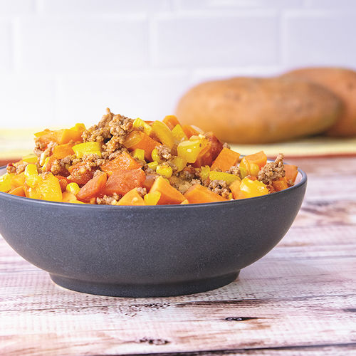 Tex-Mex Sweet Potato Beef Skillet