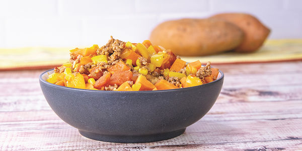Tex-Mex Sweet Potato Beef Skillet