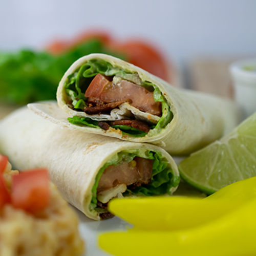 BLT Wrap with Avocado Spread