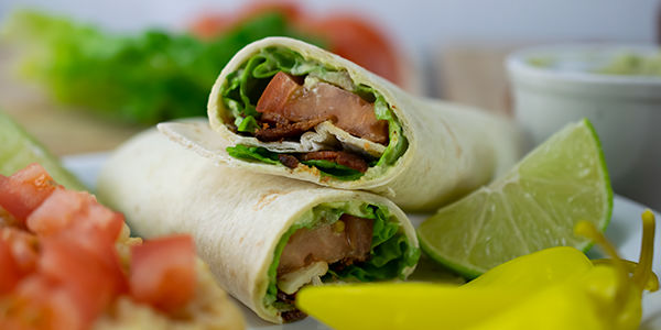 BLT Wrap with Avocado Spread