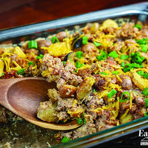Loaded Hamburger Potato Casserole