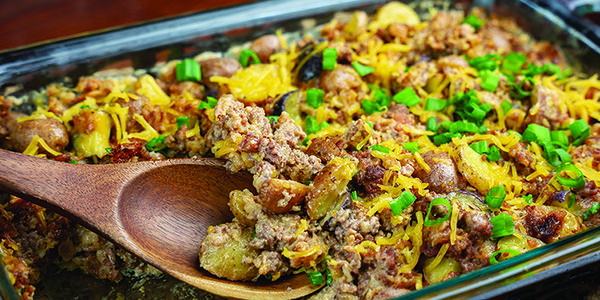 Loaded Hamburger Potato Casserole