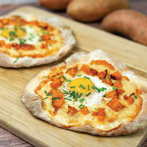Baked Breakfast Pizzas