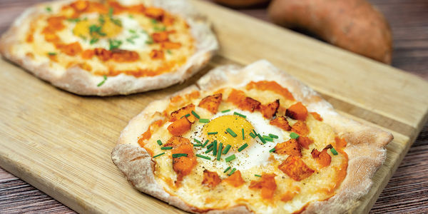 Baked Breakfast Pizzas