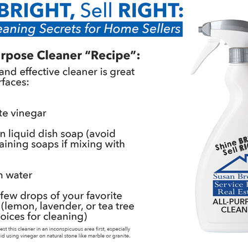 Shine Bright, Sell Right: Spring Cleaning Secrets for Home Sellers (Plus a DIY Cleaner!)