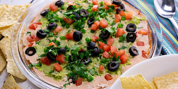 Big Game Healthy 7-Layer Taco Dip