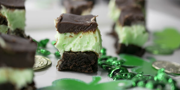 Lucky Mint Brownies