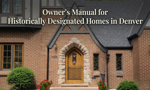 Owner's Manual for Historically Designated Homes in Denver