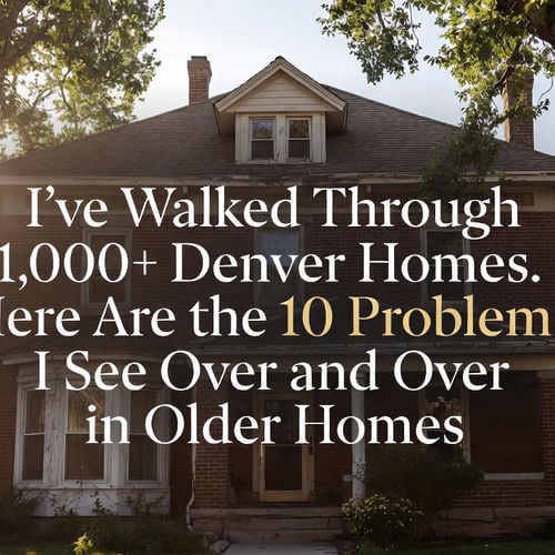 I've Walked Through 1,000+ Denver Homes. Here Are the 10 Problems I See Over and Over in Older Homes