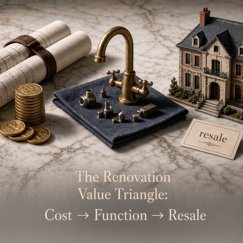 The Renovation Value Triangle: Cost → Function → Resale