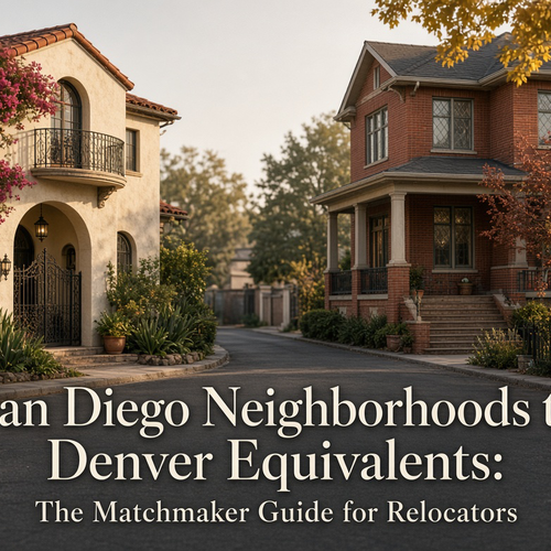 San Diego Neighborhoods to Denver Equivalents: The Matchmaker Guide for Relocators