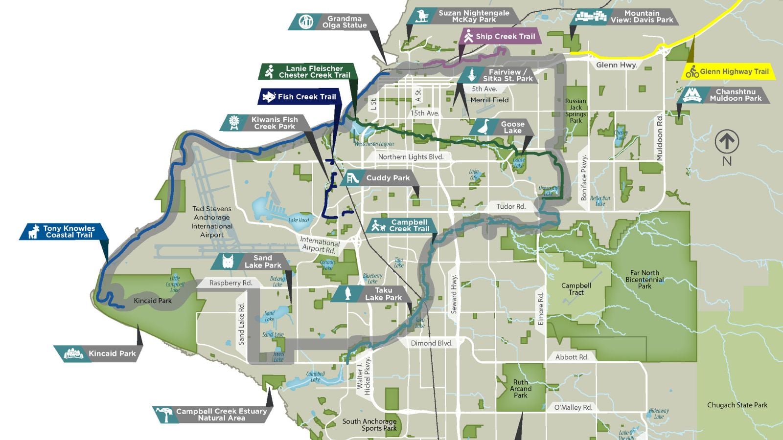 Bike commuting on Anchorage trail system