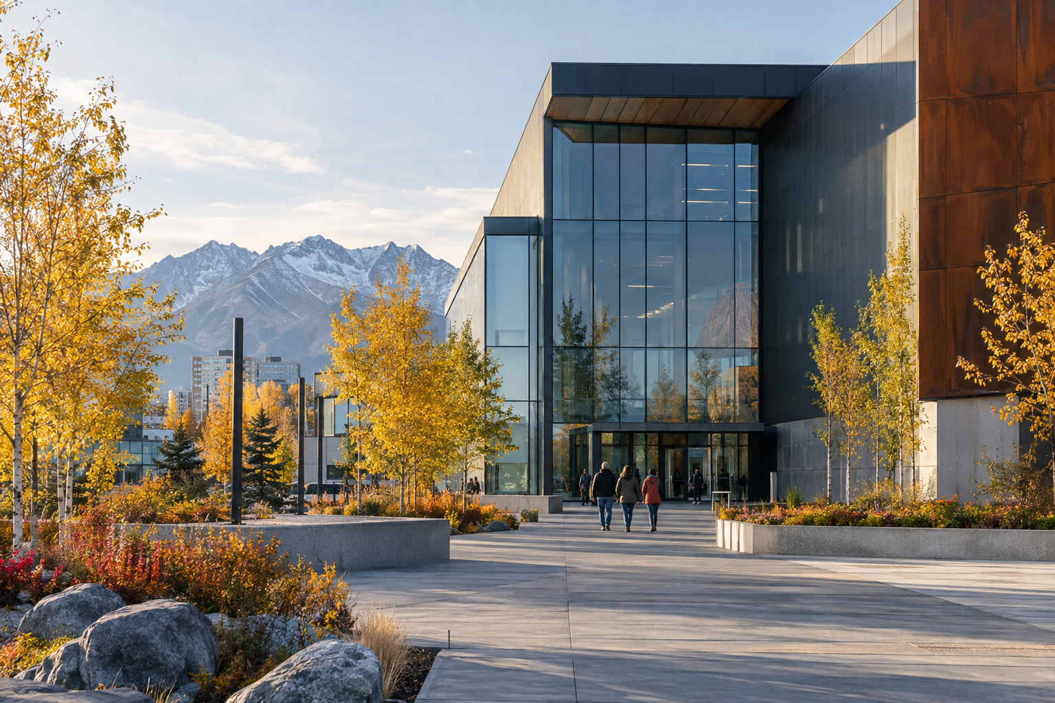 Visitors at the Anchorage Museum during the fall exhibition season