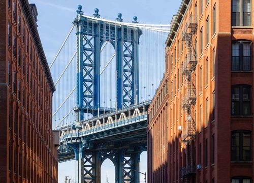 Manhattan Bridge in DUMBO Brooklyn