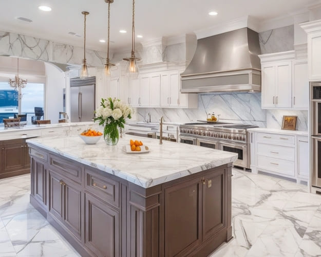 A luxurious kitchen with a contemporary design (1)