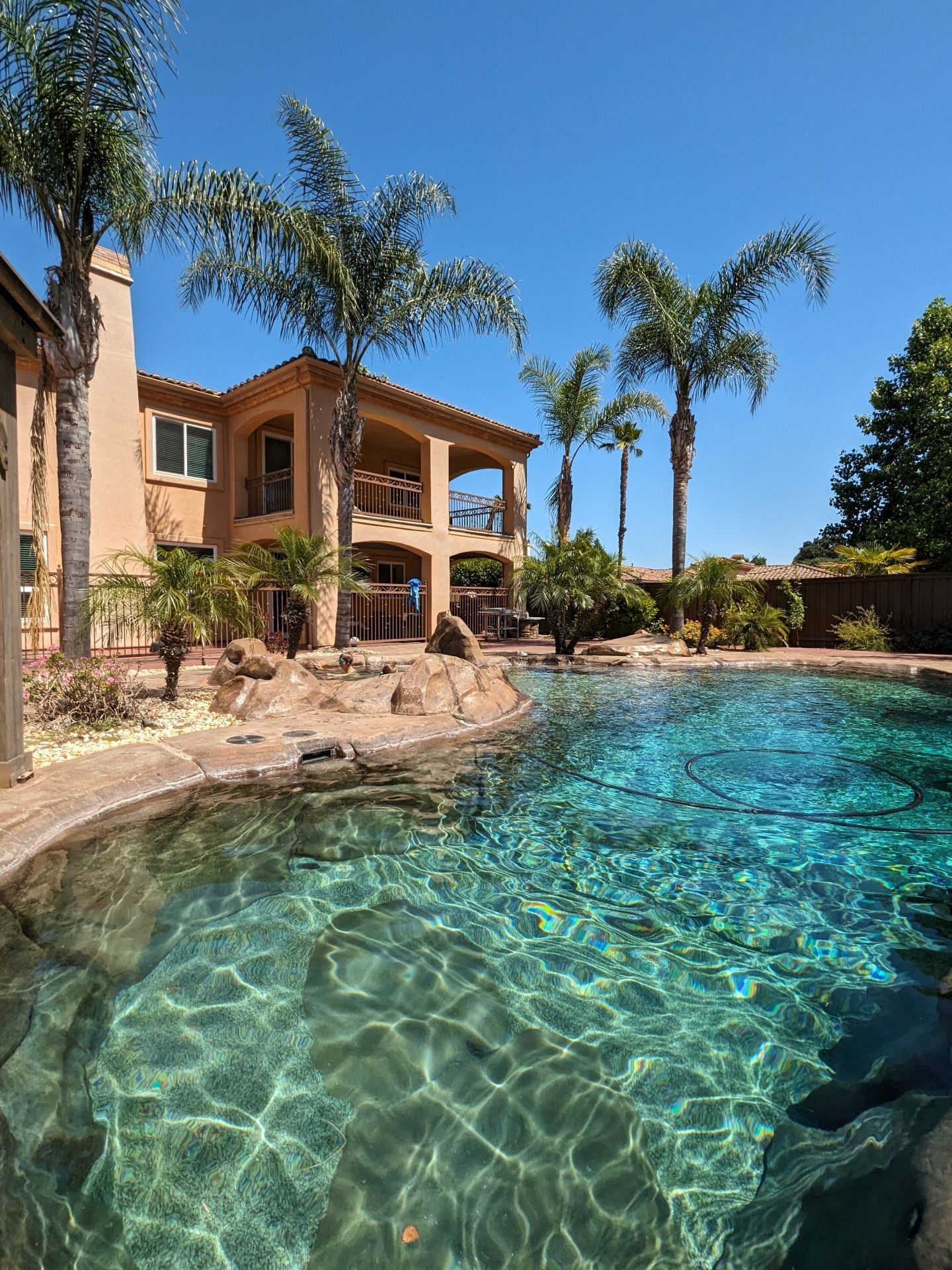Luxurious house with a swimming pool in California