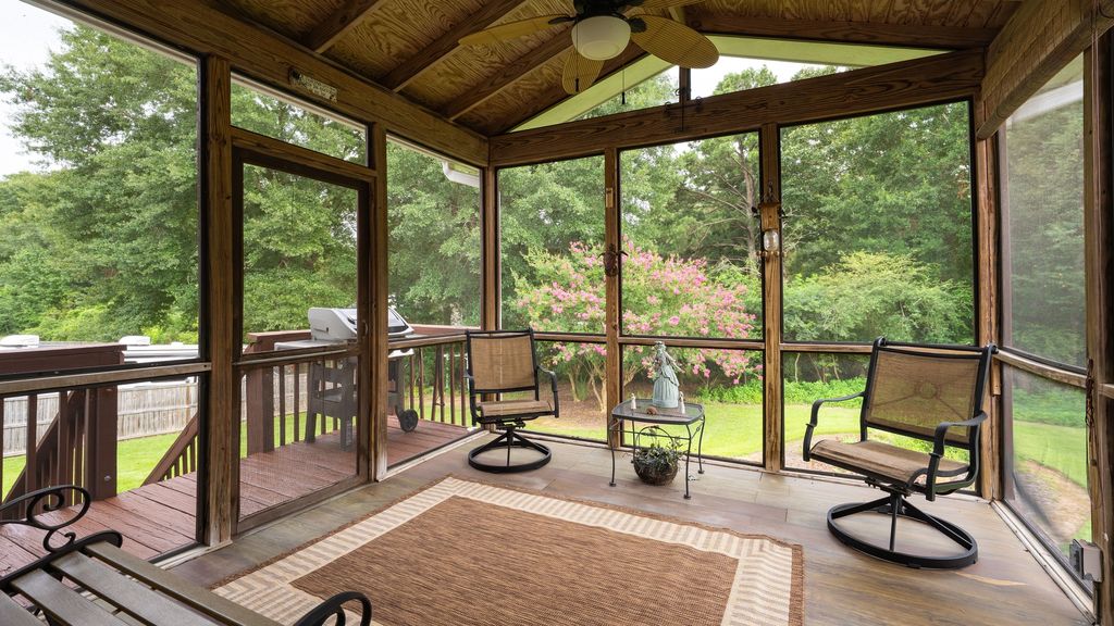 Covered back deck at 141 Heather Ridge Drive, Pelham, AL