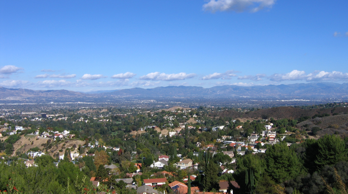Vista across the San Fernando Valley, California