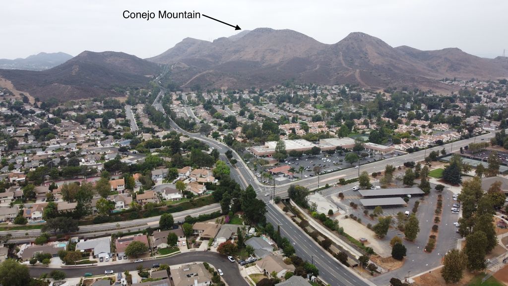 Conejo Mountain rising at the western edge of the Conejo Valley