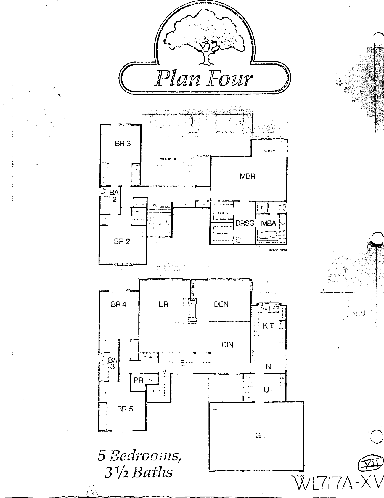 Ridgeview Estates Plan Four floor plan, Westlake Village: two-story, 5 bedrooms