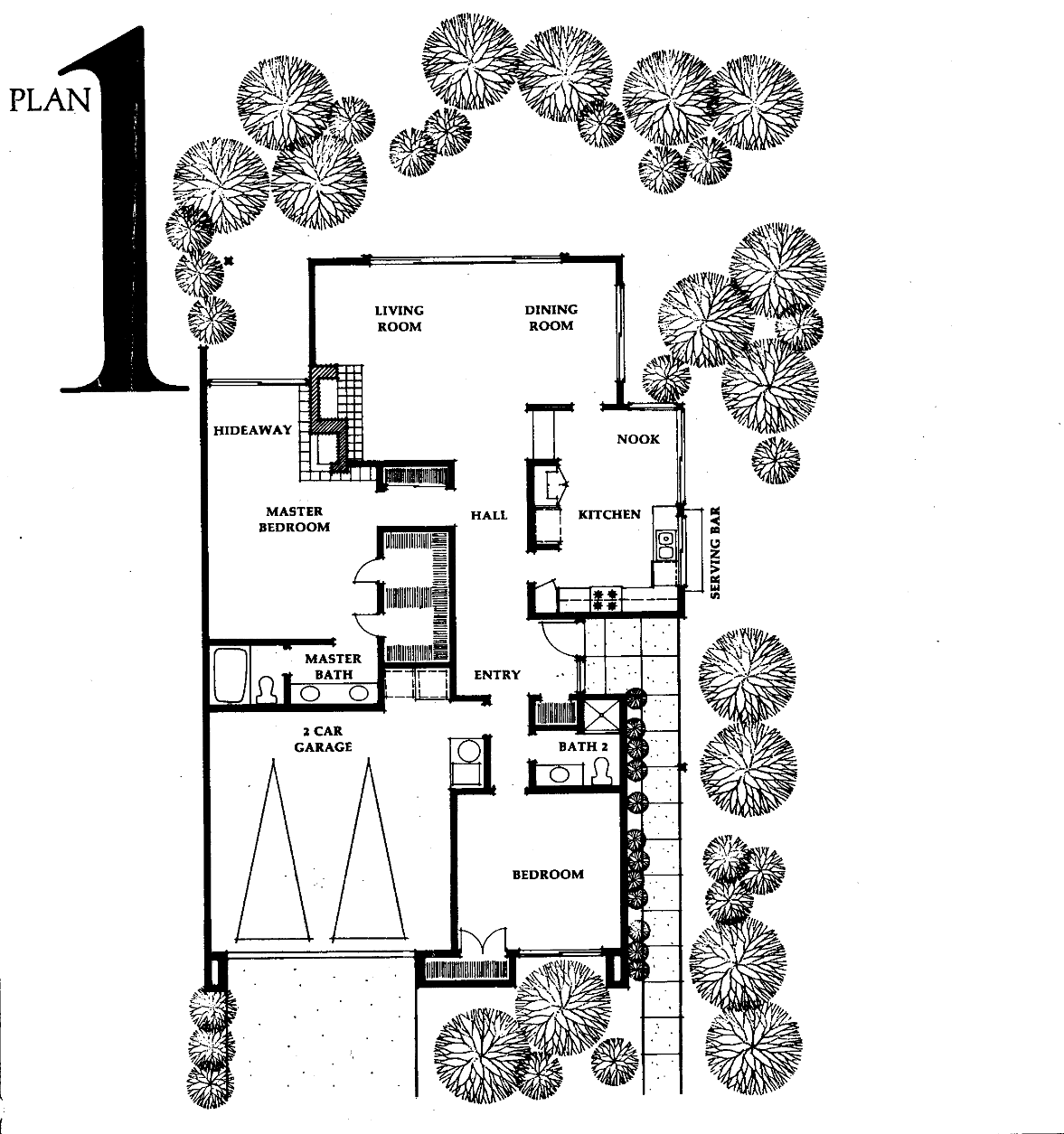 The Shores plan 1, single story