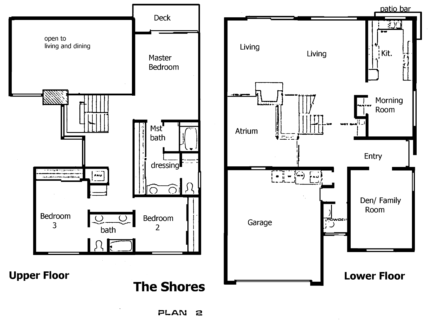 The Shores plan 2, two story