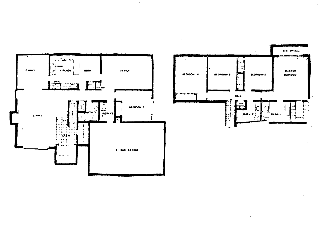 Southshore Hills Plan 6 floor plan: two-story, 4 bedrooms, 3-car garage
