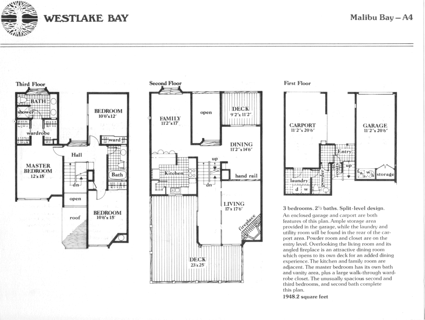 Westlake Bay Malibu Bay plan A4