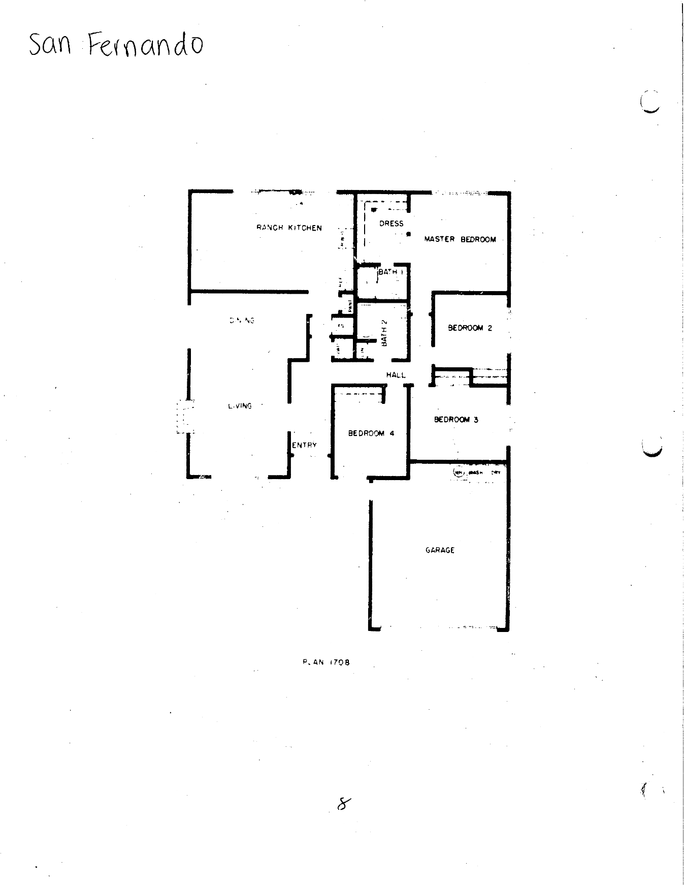Westlake Canyon Oaks San Fernando floor plan, Westlake Village: single story, 4 bedrooms