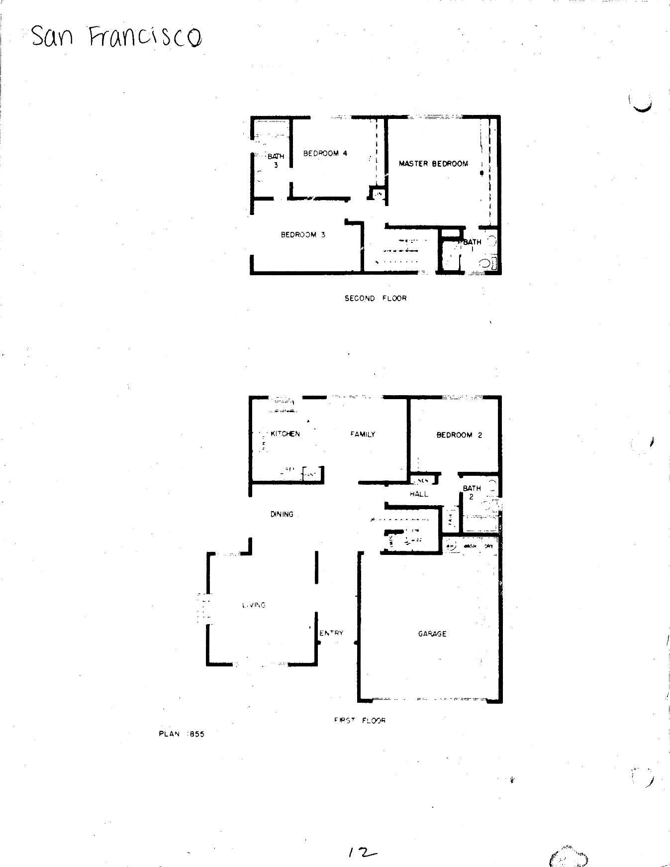 Westlake Canyon Oaks San Francisco floor plan, Westlake Village: two story, 4 bedrooms