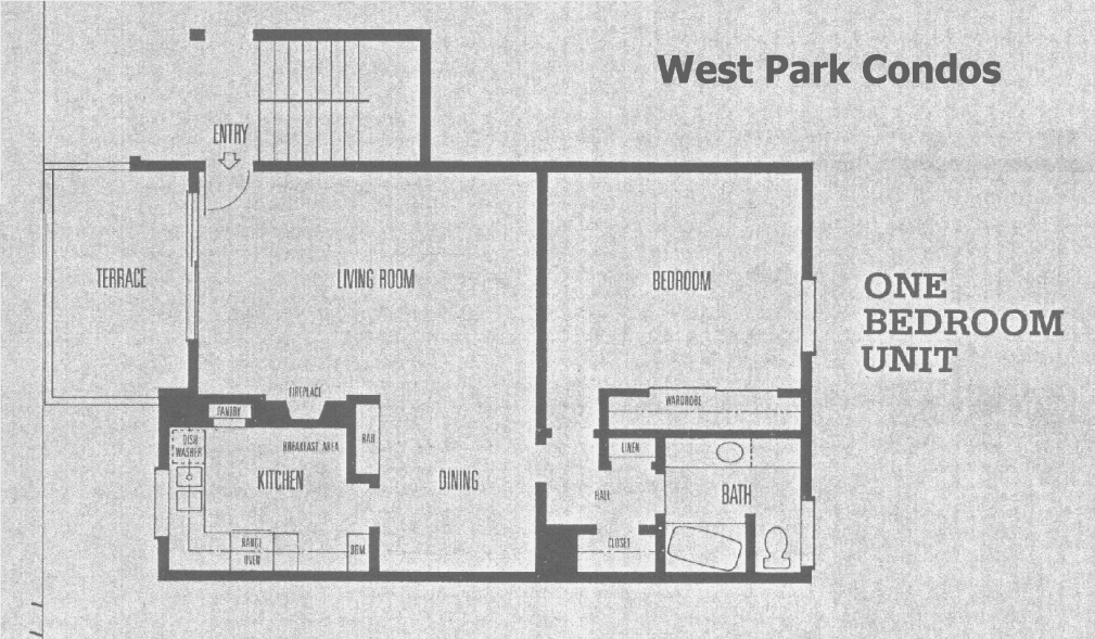 West Park Condos one-bedroom plan