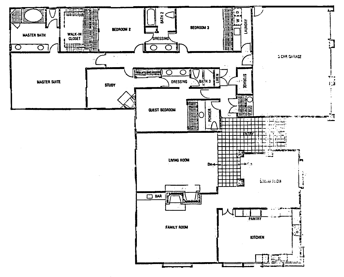 Westlake Trails custom Lot 3 floor plan, Westlake Village