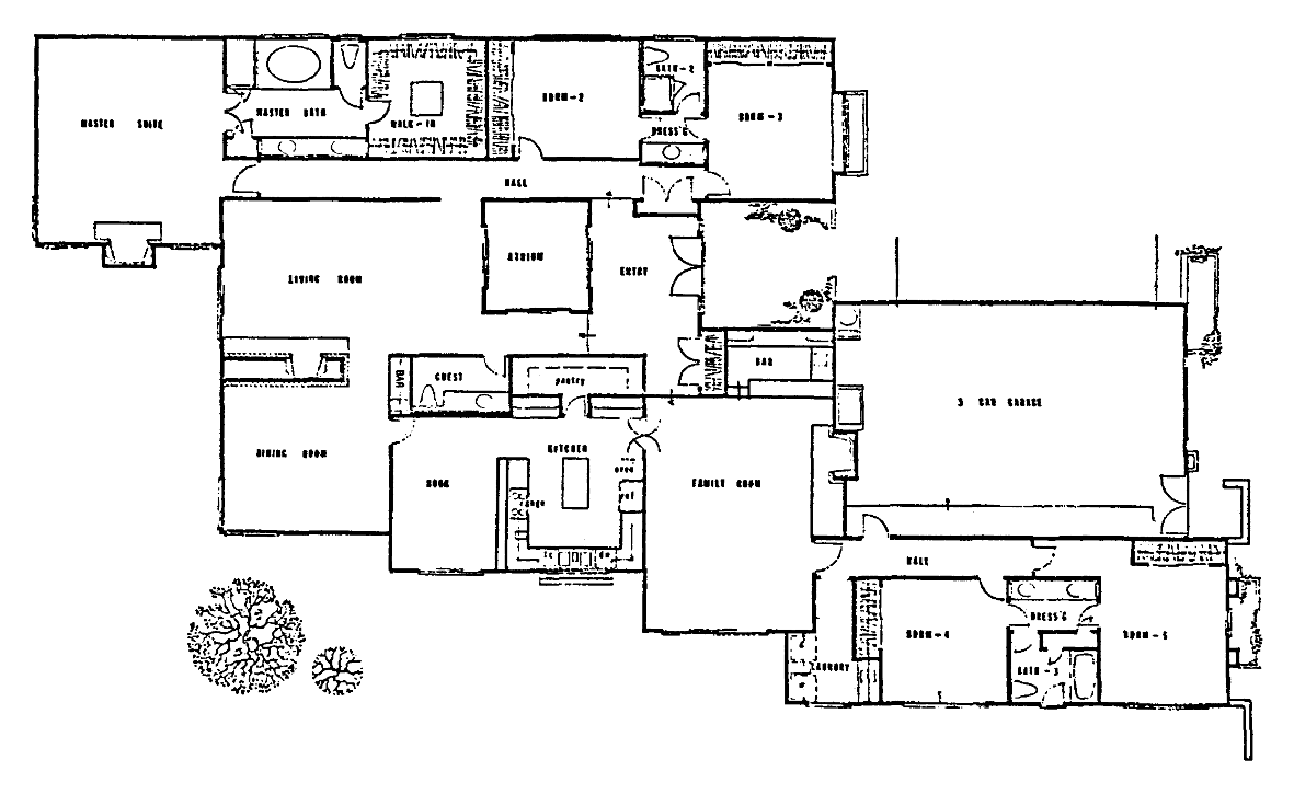 Westlake Trails custom Lot 7 floor plan, Westlake Village