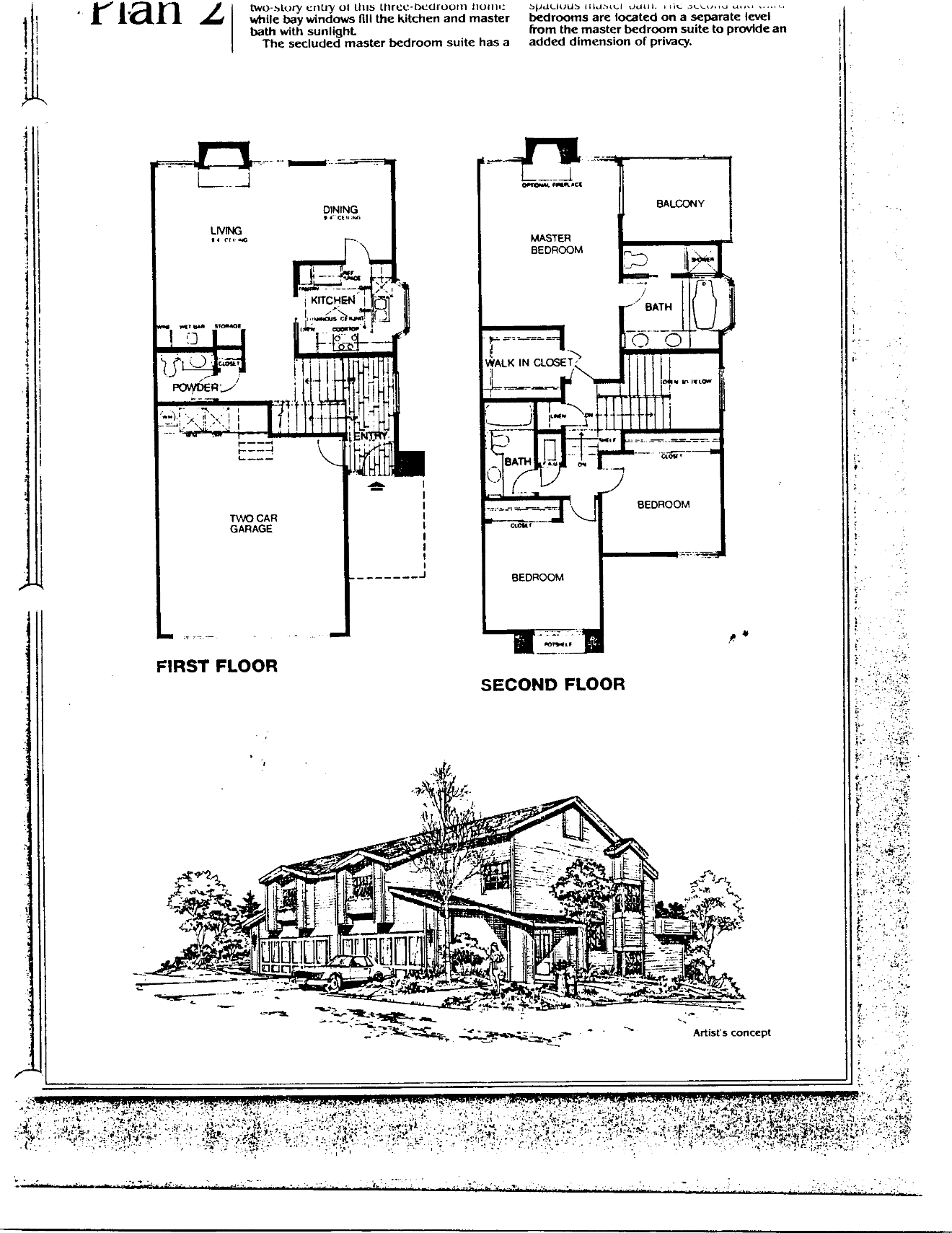 The Colony plan 2, three bedrooms