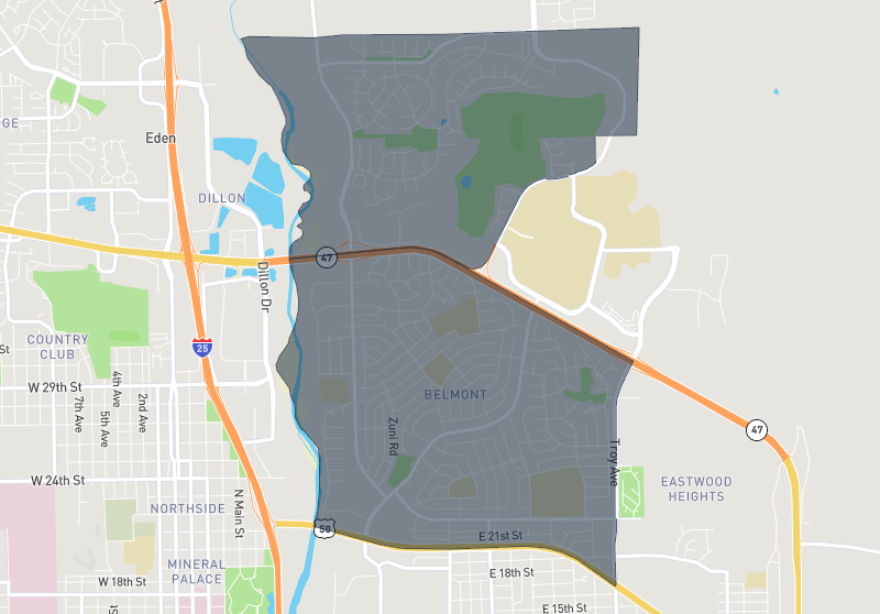 Belmont / University Area - Pueblo