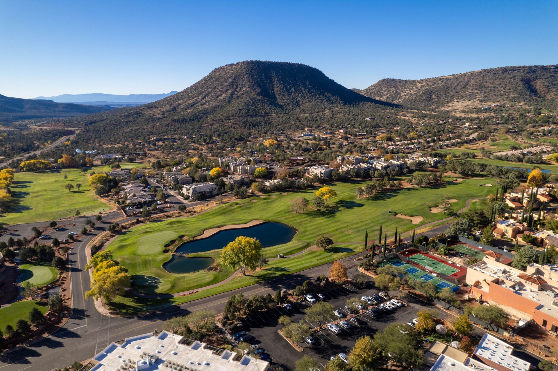 A sunny day in the Village of Oak Creek, Arizona