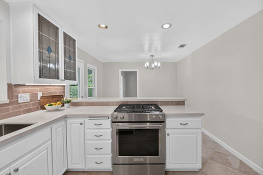 kitchen stove view