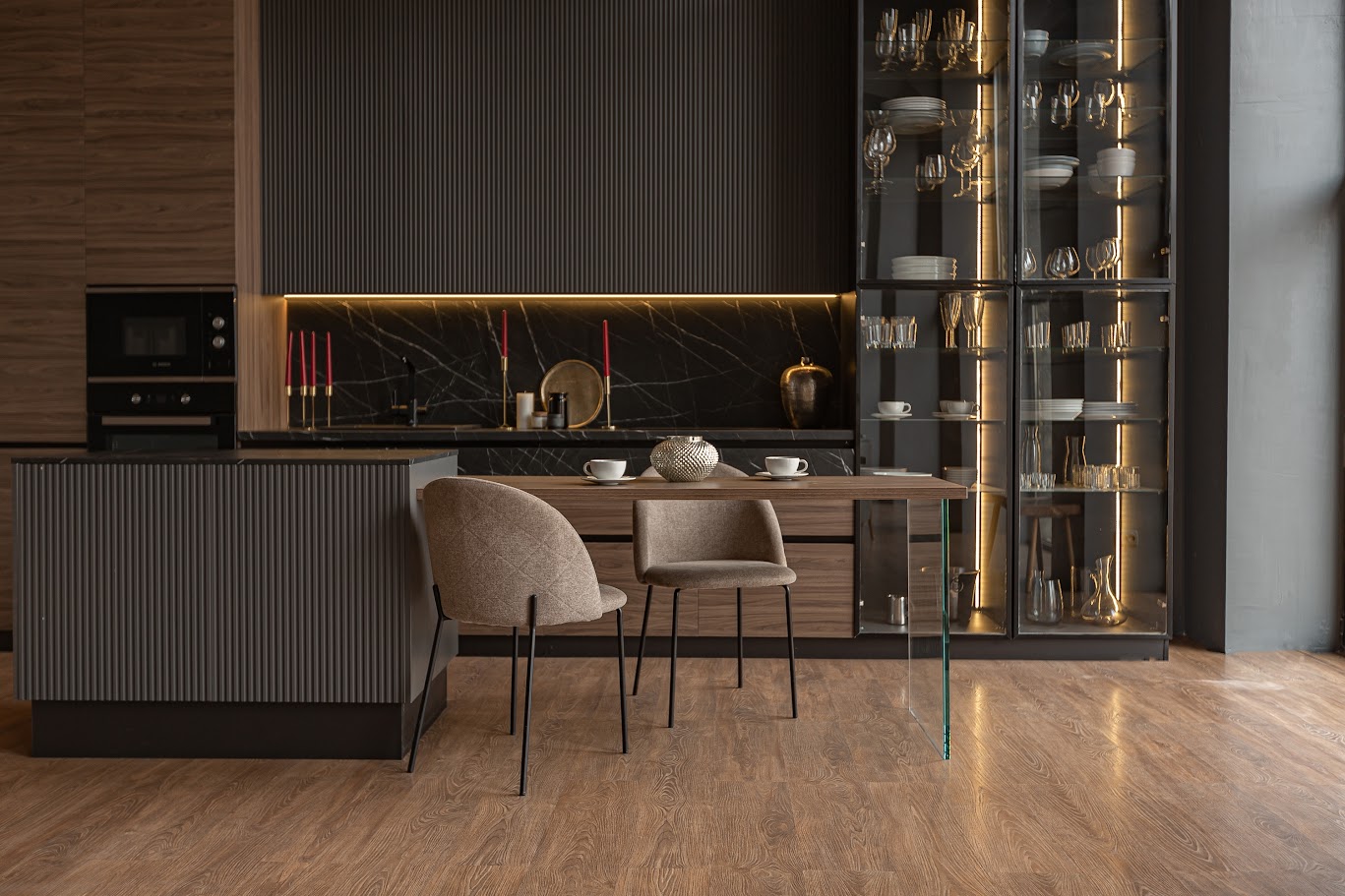 Expensive interior of a luxurious country house