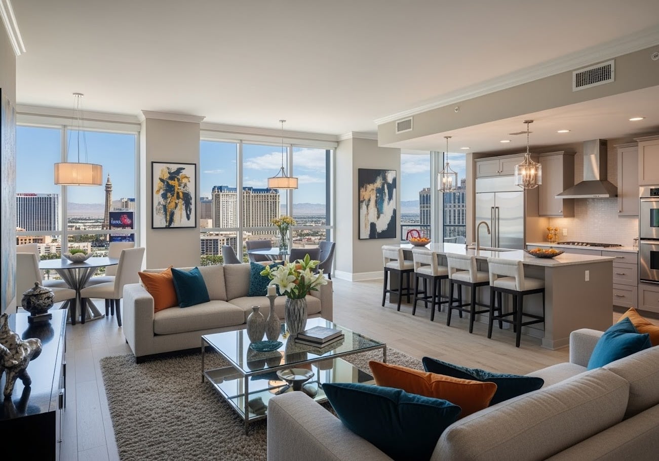 condo interior in Las Vegas