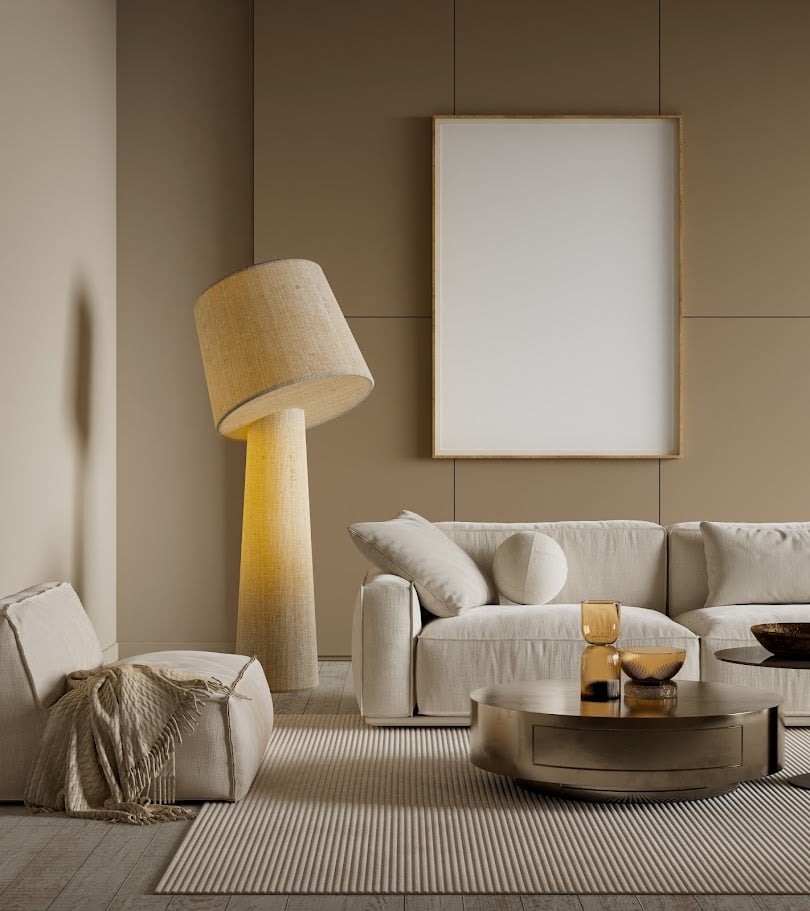 Modern minimalist living room