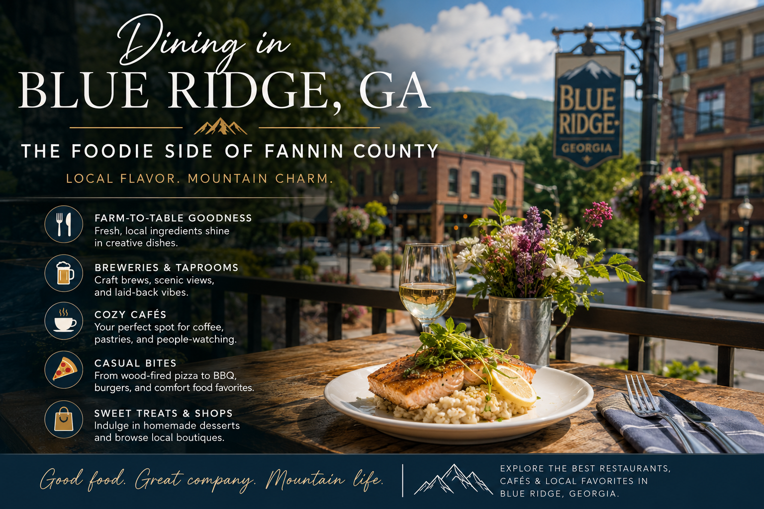 Dining in Blue Ridge
