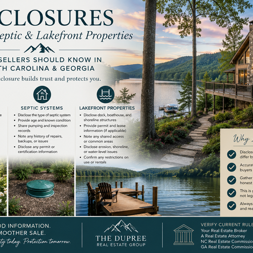 Disclosures for Well, Septic & Lakefront Properties