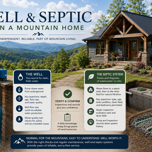 Well & Septic on Mountain Properties: A Buyer's Primer
