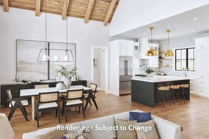 The Springs - Murphy NC Modern farmhouse kitchen and dining space