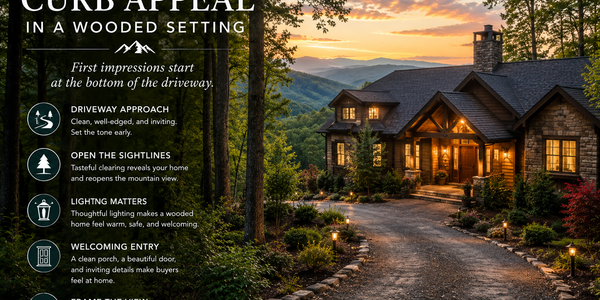 Curb Appeal in a Wooded Setting