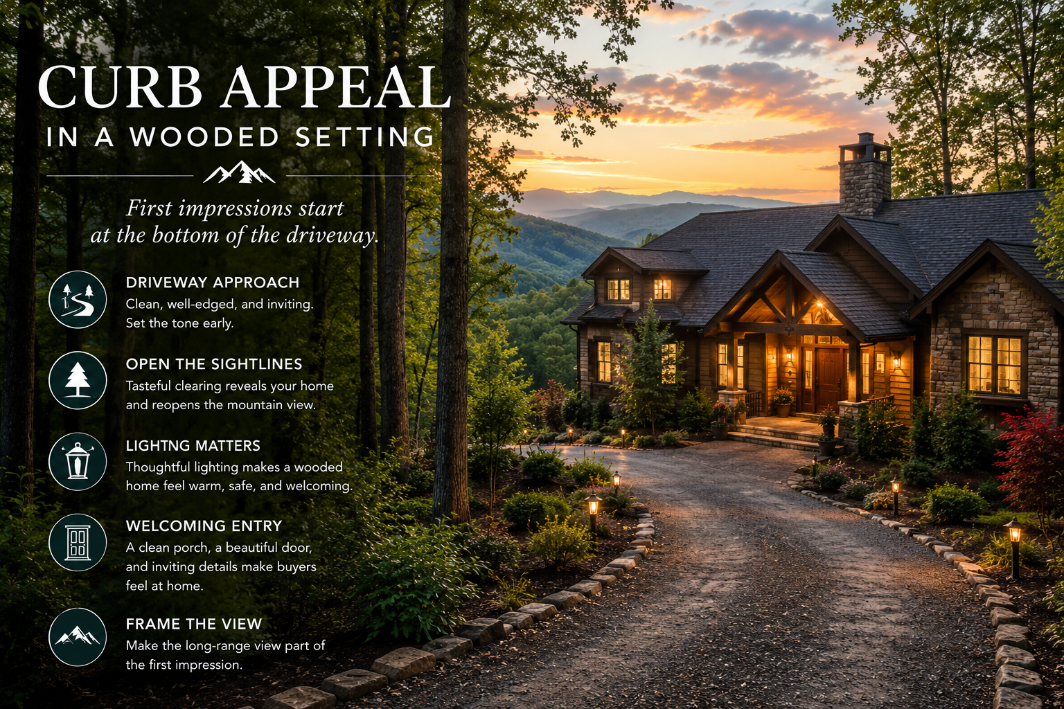 Curb Appeal for a Mountain Home | Bonnie DuPree