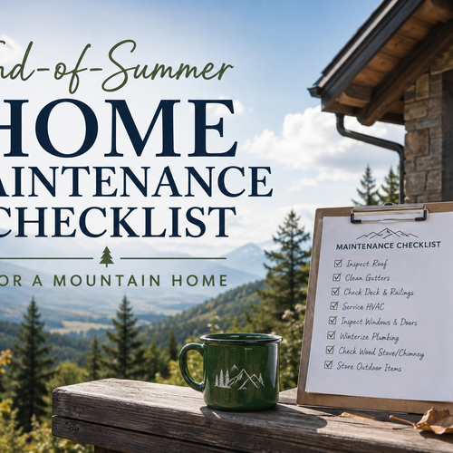 End-of-Summer Home Maintenance Checklist for a Mountain Home